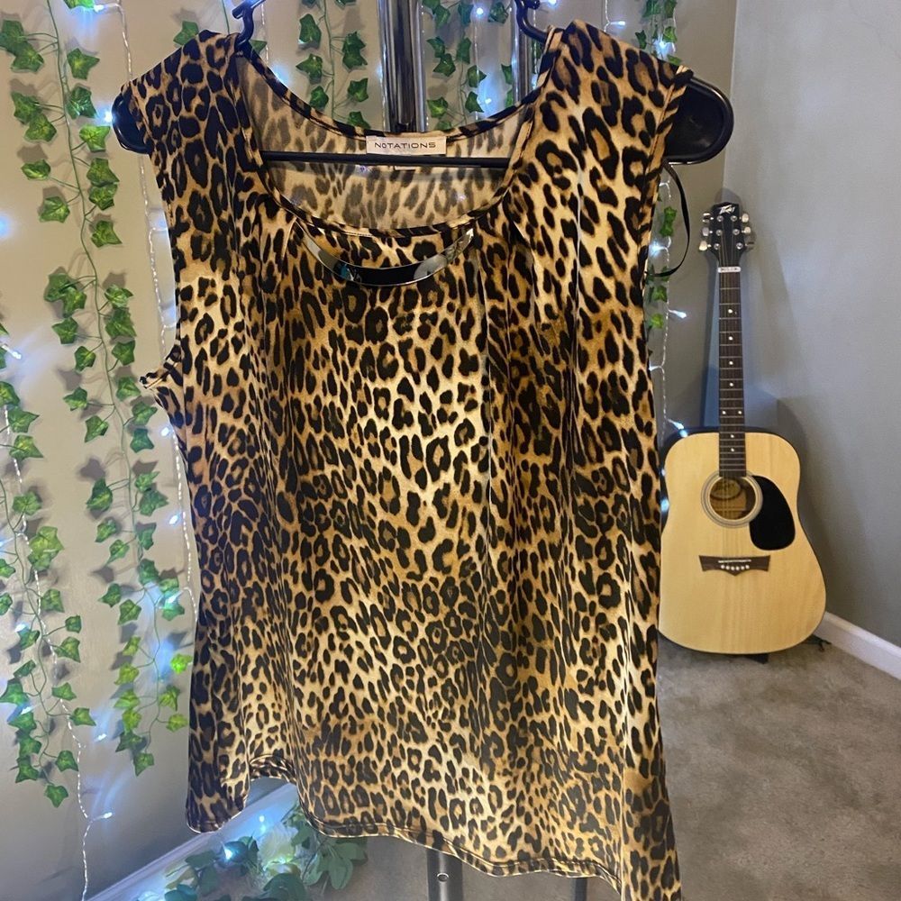 Cheetah Print Blouse